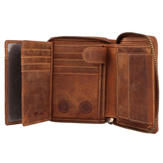 Greenburry Porte-monnaie Vintage Signe du zodiaque en cuir 10 cm