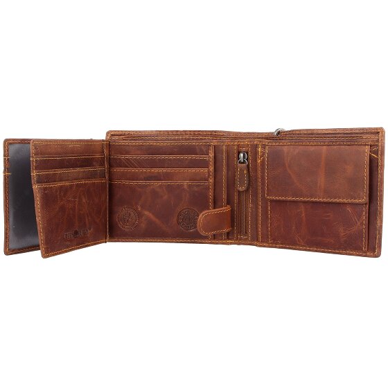 Greenburry Porte-monnaie Rebel Rider Biker en cuir 13 cm