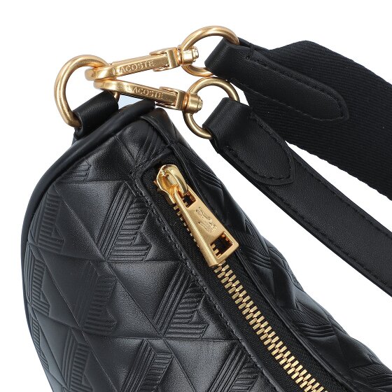 Lacoste Maheki Sac à bandoulière Cuir véritable 24 cm