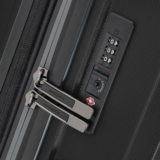 Pactastic Collection 01 Set de valises à 4 roulettes 3pcs avec soufflet extensible