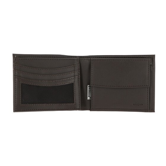 oxmox Leather Porte-monnaie Protection RFID Cuir véritable 10 cm