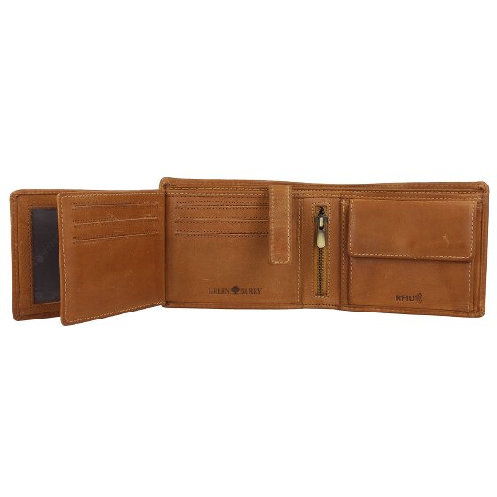 Greenburry Tornado Porte-monnaie Protection RFID Cuir 12 cm