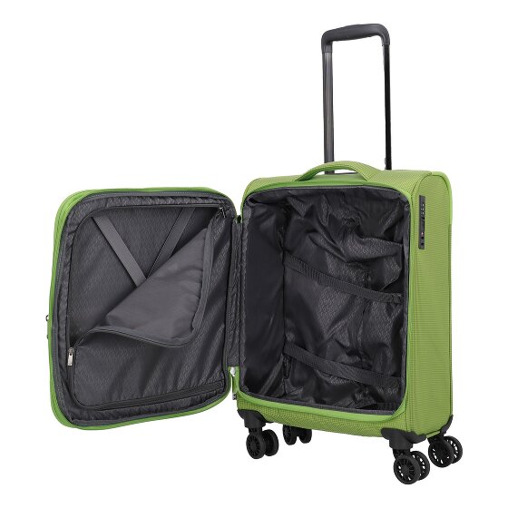 Travelite Corsiica 4 roulettes Trolley de cabine S 55 cm avec soufflet d'extension