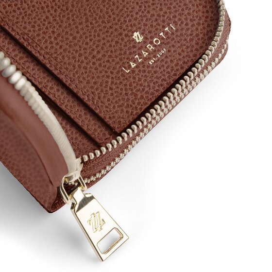 Lazarotti Bologna Leather XL Double Zip-Around Porte-monnaie RFID Cuir 20 cm