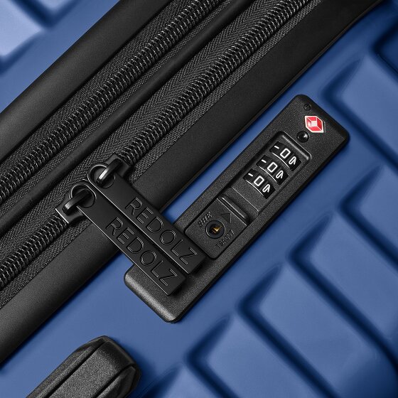 Redolz Essentials 18 4 roulettes Trolley de cabine 55 cm avec soufflet d'extension