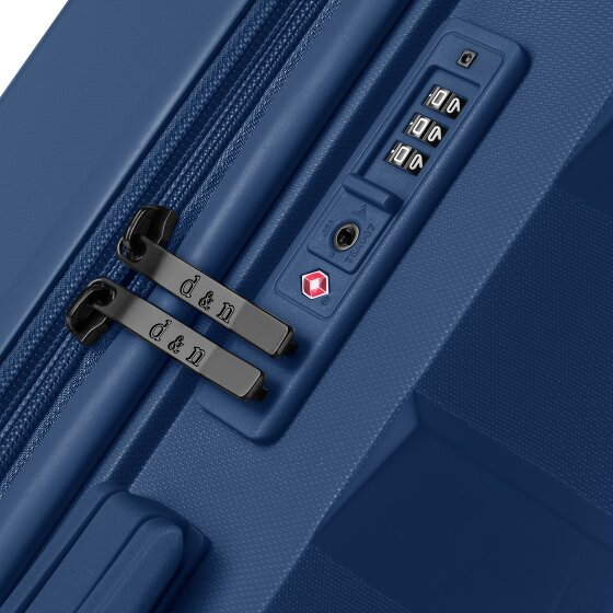 d&n South Dakota 4 roulettes Trolley L 76 cm avec soufflet d'extension