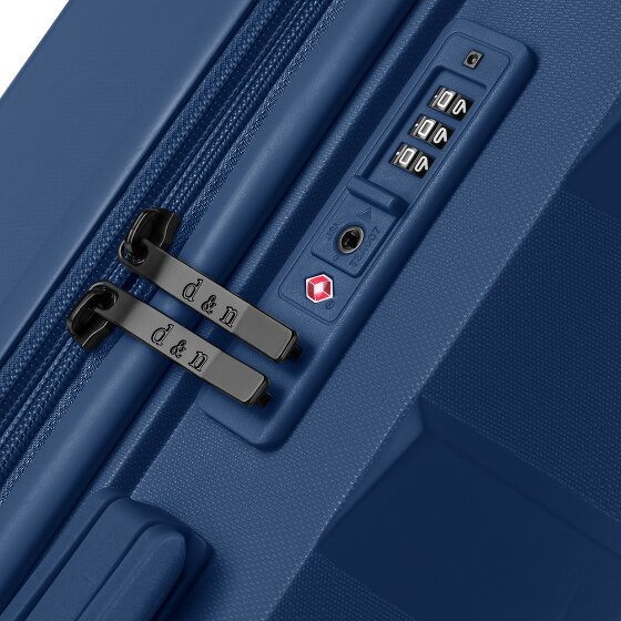 d&n South Dakota 4 roulettes Trolley L 76 cm avec soufflet d'extension