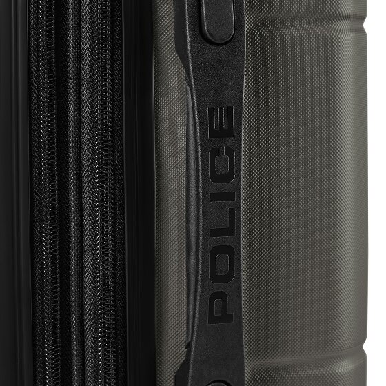 Police London 4 roues Valise cabine 74 cm avec soufflet d'extension
