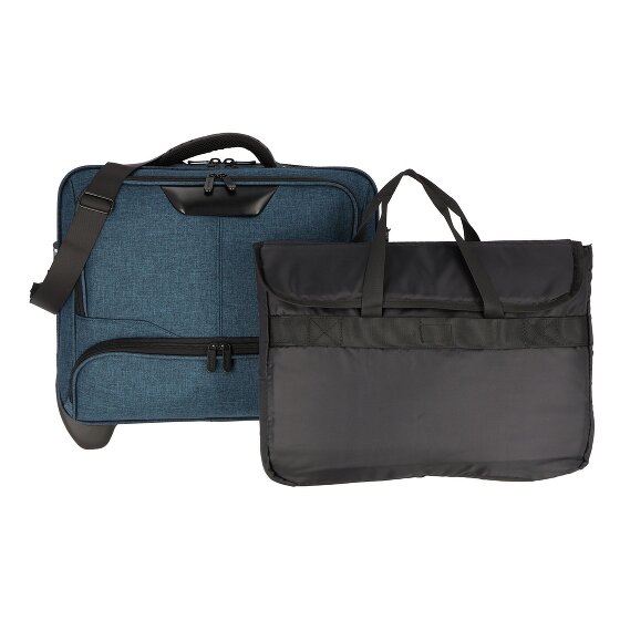 Dermata 2 roues Valise business 41 cm Compartiment ordinateur