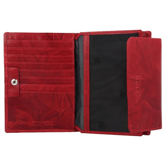 mano Donna Aurona Porte-monnaie en cuir RFID 14 cm