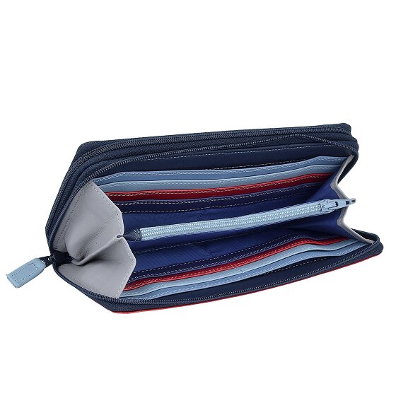 Mywalit Large Double Zip Around Purse Porte-monnaie en cuir 18 cm