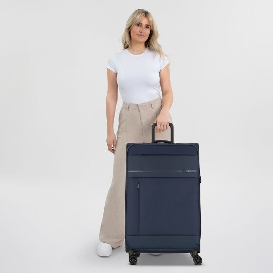 Jump Monthélys 4 roulettes Trolley 78 cm avec soufflet d'extension