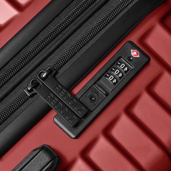 Redolz Essentials 18 4 roulettes Set de valises 3 pièces avec soufflet d'extension