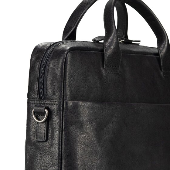 Jost Glasgow Attaché-case Cuir véritable 37 cm Compartiment ordinateur