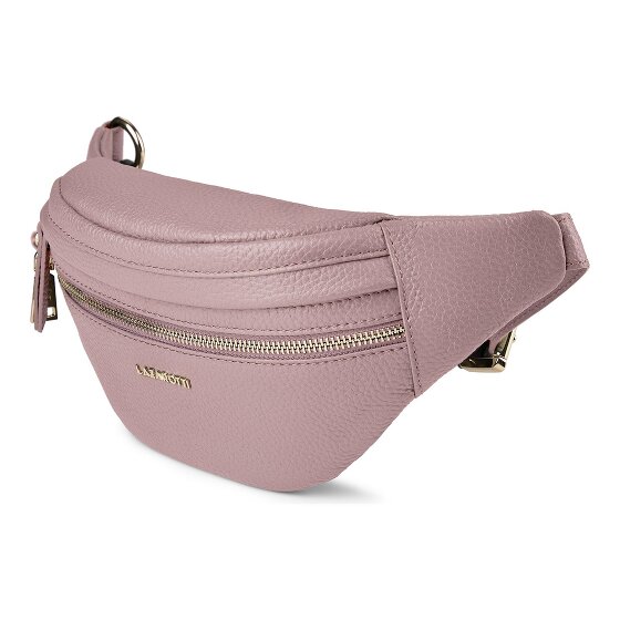Lazarotti Sac banane en cuir « Bologna » à double fermeture éclair, à porter en bandoulière, 25 cm