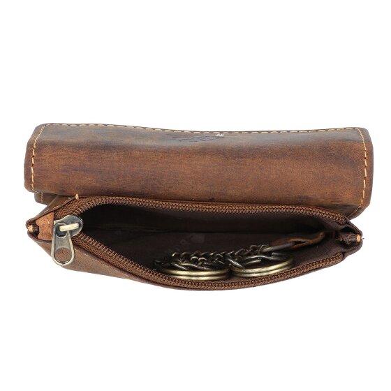 Greenburry Étui à clés vintage en cuir 12 cm