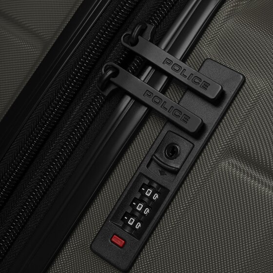 Police London 4 roulettes Trolley 64 cm avec soufflet d'extension