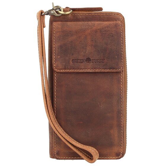Greenburry Pochette Vintage pour téléphone portable RFID en cuir 8 cm