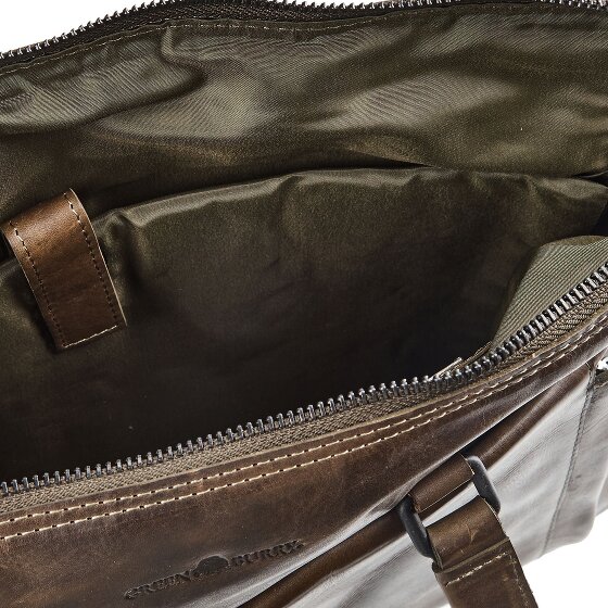 Greenburry Newport Attaché-case Cuir véritable 39 cm Compartiment ordinateur