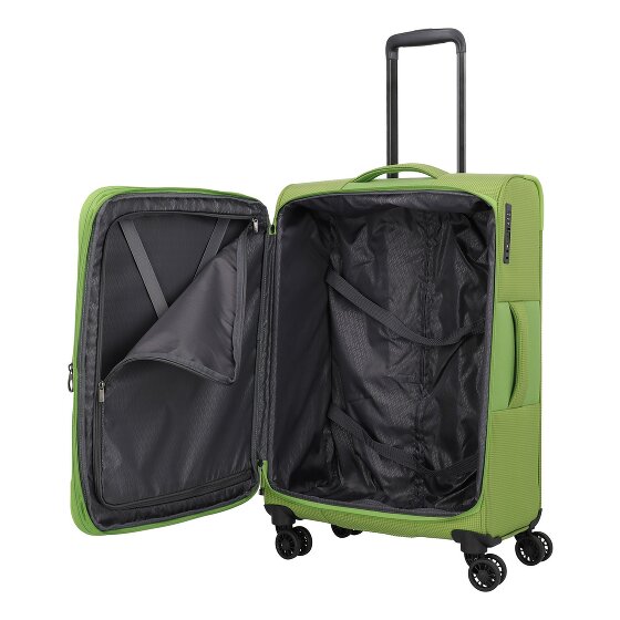 Travelite Corsiica 4 roulettes Trolley M 67 cm avec soufflet d'extension