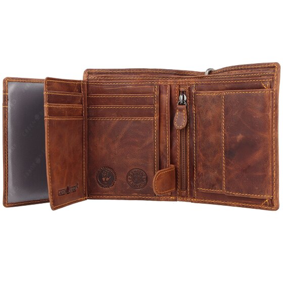 Greenburry Porte-monnaie Rebel Rider Biker en cuir 11 cm