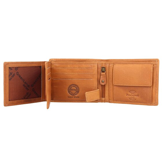 Greenland Nature GreenLand NATURE Porte-monnaie Protection RFID Cuir 12 cm