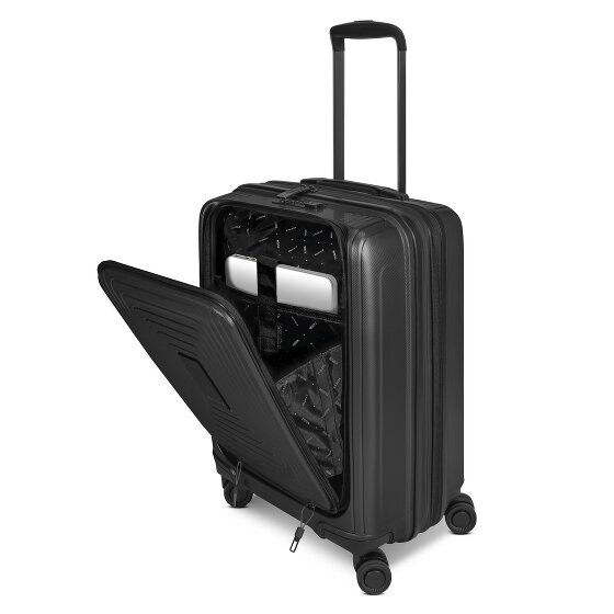 Redolz Essentials14 Set de valises à 4 roulettes Beautycase 4pcs avec soufflet extensible Laptopfach