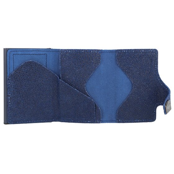 Tru Virtu Click & Slide Porte-cartes de crédit Porte-monnaie RFID en cuir 6,5 cm