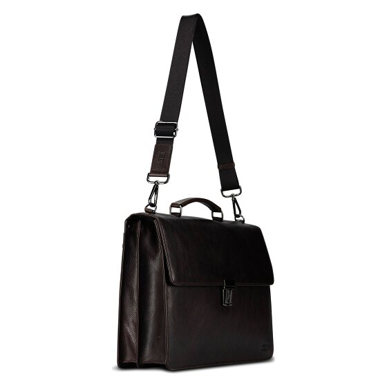 Jost London Attaché-case Cuir véritable 40 cm Compartiment ordinateur