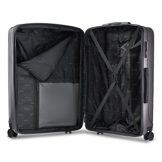 Police New York 4 roues Valise cabine L 72 cm avec soufflet d'extension