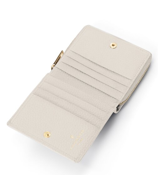 Lazarotti Porte-monnaie « Bologna » en cuir, taille moyenne, fermeture à glissière sur tout le pourtour, 10 cm