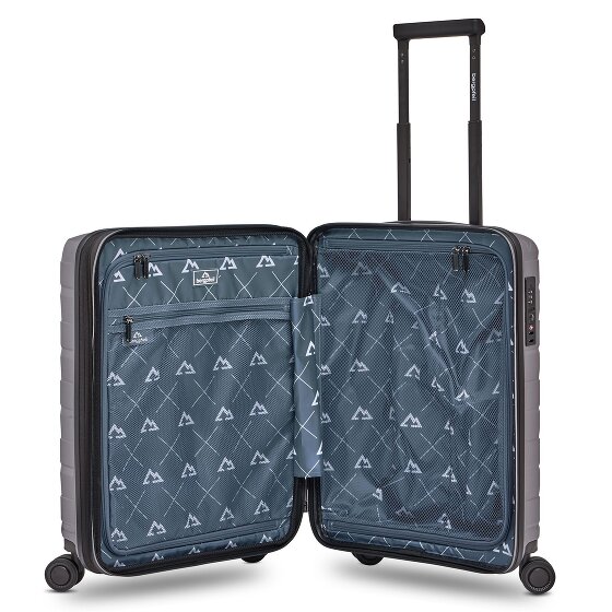 Bergpfeil Travel 4 roues Valise cabine S 55 cm avec soufflet d'extension