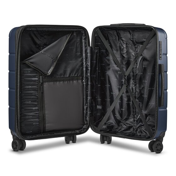 Police Dublin 4 roues Valise cabine M 64 cm avec soufflet d'extension