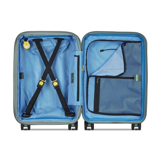 Delsey Paris Lutece 4 roues Valise cabine 55 cm '"avec soufflet d''extension"'