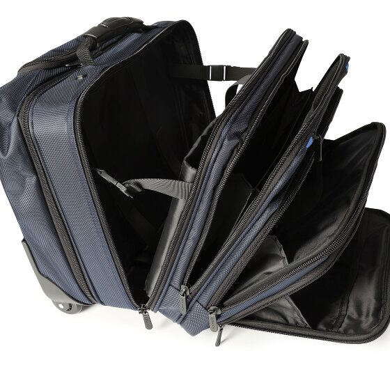 Dermata 2 roues Valise business 38 cm Compartiment ordinateur