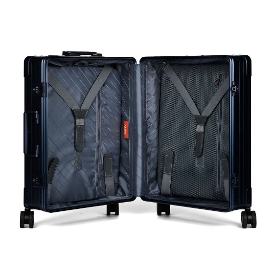 Aleon Valise cabine Traveler Domestic à 4 roues en Aluminium, 55 cm