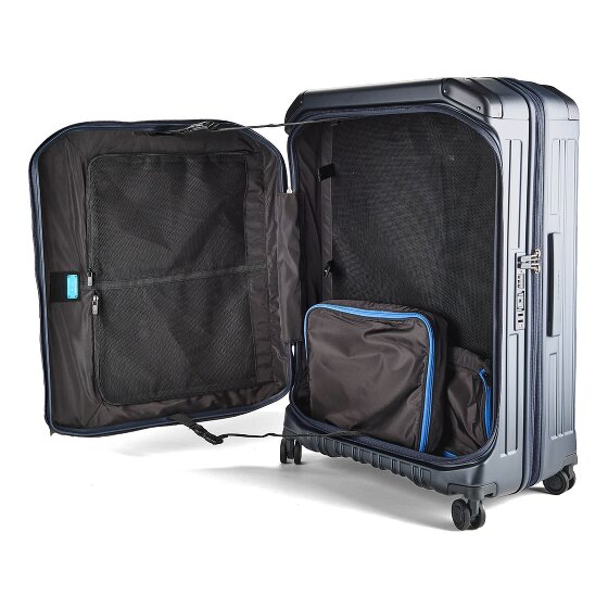 Piquadro PQ-Light 4 roues Valise cabine 78 cm '"avec soufflet d''extension"'