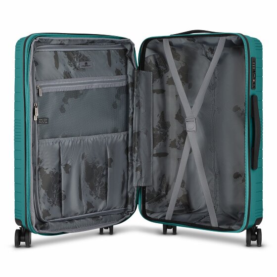 Franky Dallas 3.0 Set de valises à 4 roulettes 3 pièces avec soufflet d'extension