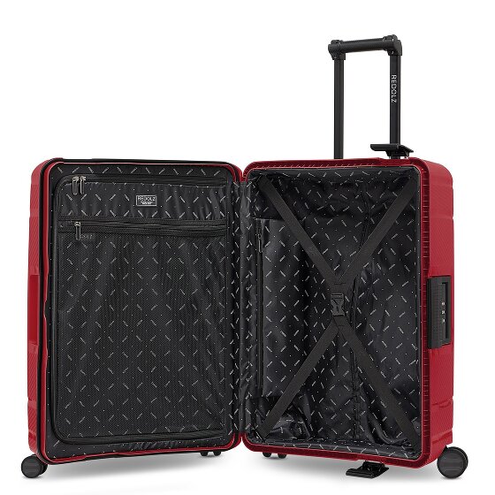 Redolz Essentials 15 trolley à 4 roulettes 65 cm avec fermeture à trois points