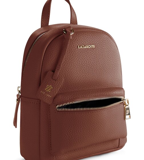 Lazarotti Bologna Leather Sac à dos de ville Cuir véritable 27 cm