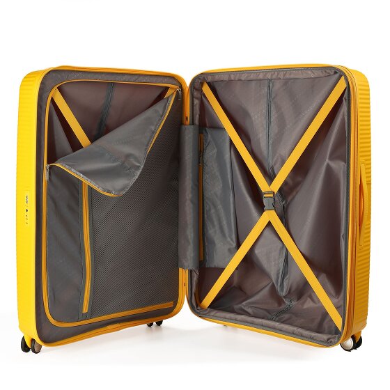 American Tourister Soundbox 4 roulettes Trolley 80 cm avec soufflet d'extension