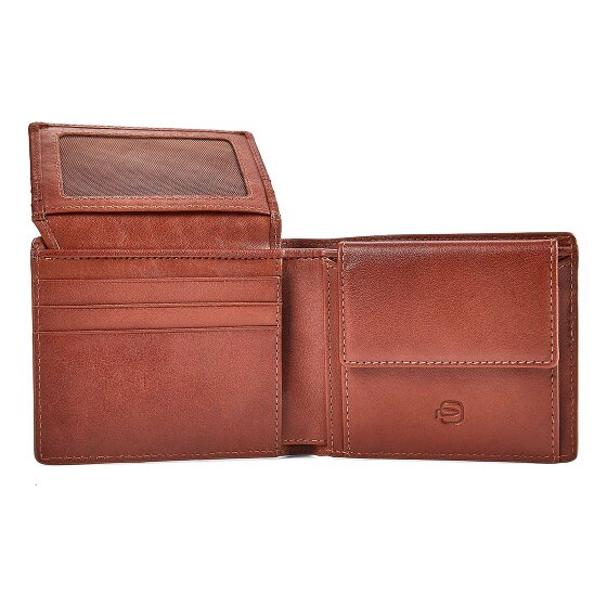 Piquadro Victor Porte-monnaie Protection RFID Cuir véritable 11 cm