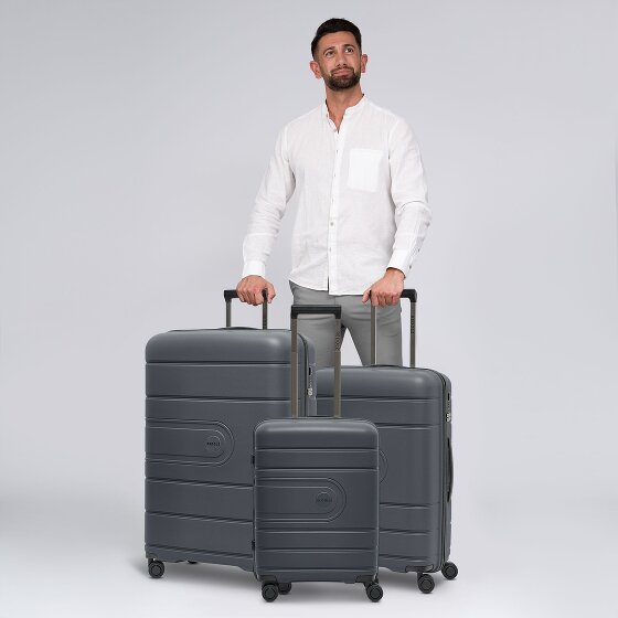 Redolz Essentials 11 3-SET 4 roulettes Set de valises 3 pièces