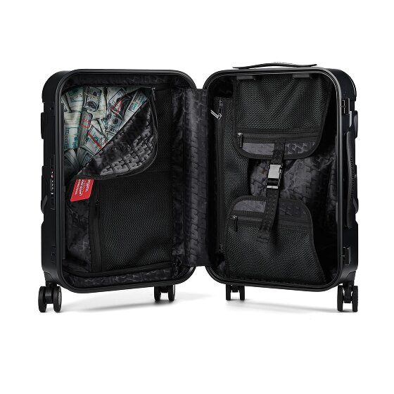 Sprayground Gold Brick Luxe 4 roulettes Trolley de cabine 52 cm