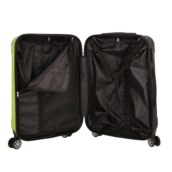 Nowi Lugano 4 roulettes Set de valises 2 pièces