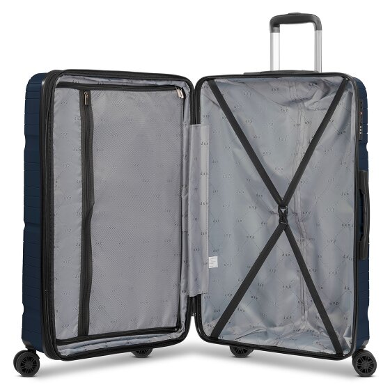 d&n Travel Line 4300-Plus 4 roulettes Trolley L 76 cm avec soufflet d'extension