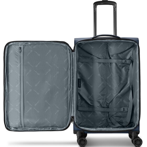 bugatti Valencia Soft 4 roues Set de valises 3 pièces avec soufflet d'extension