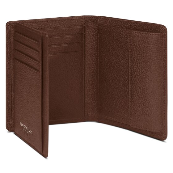 Redolz Leather Essentials HF Porte-monnaie en cuir RFID 9,5 cm dépliable