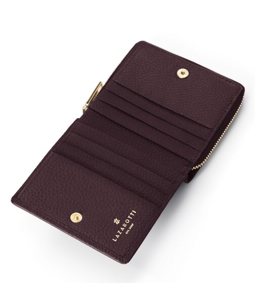 Lazarotti Bologna Leather Medium Porte-monnaie Zip-Around en cuir 10 cm