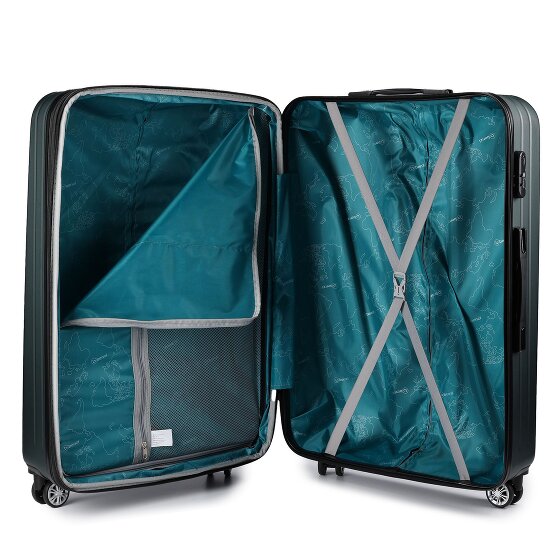 Benzi 5493 4 roulettes Set de valises 3 pièces avec soufflet d'extension